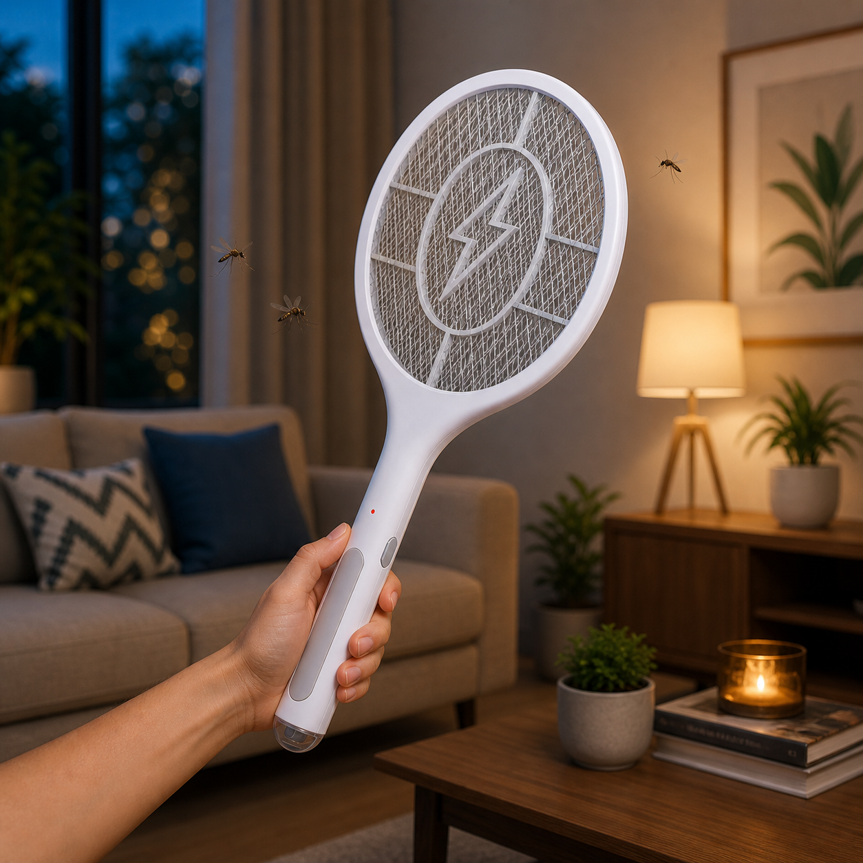⚡Mata Mosquitos al Instante - Raqueta Eléctrica Recargable